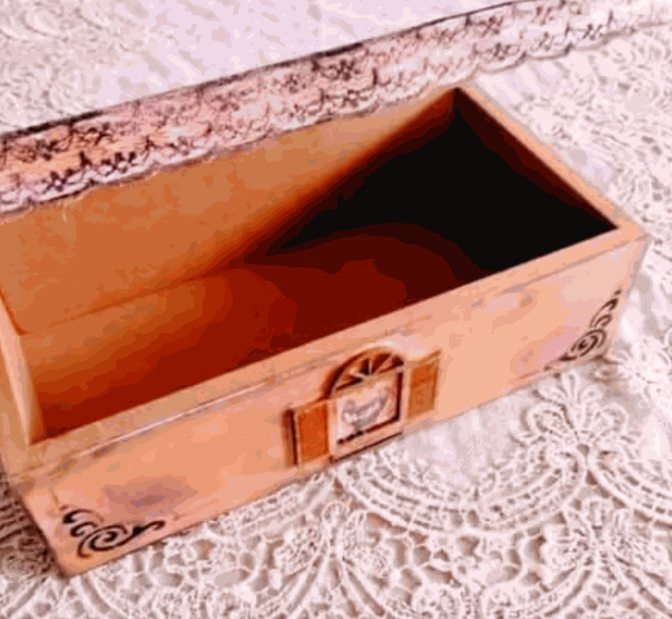 Chustecznik Drewniany Vintage Retro – Rękodzieło Paris Chic