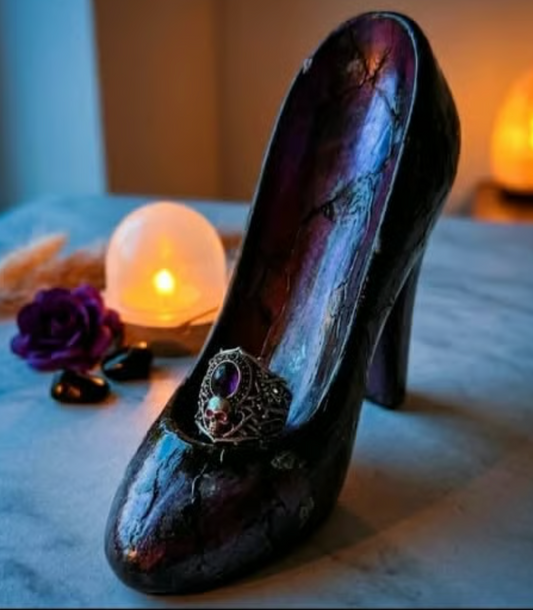 Gothic large ceramic ring holder — decorative, artistic handicraft, unique