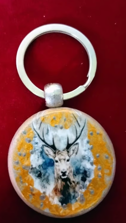 Mix Media Keychains - An artistic detail for your keys