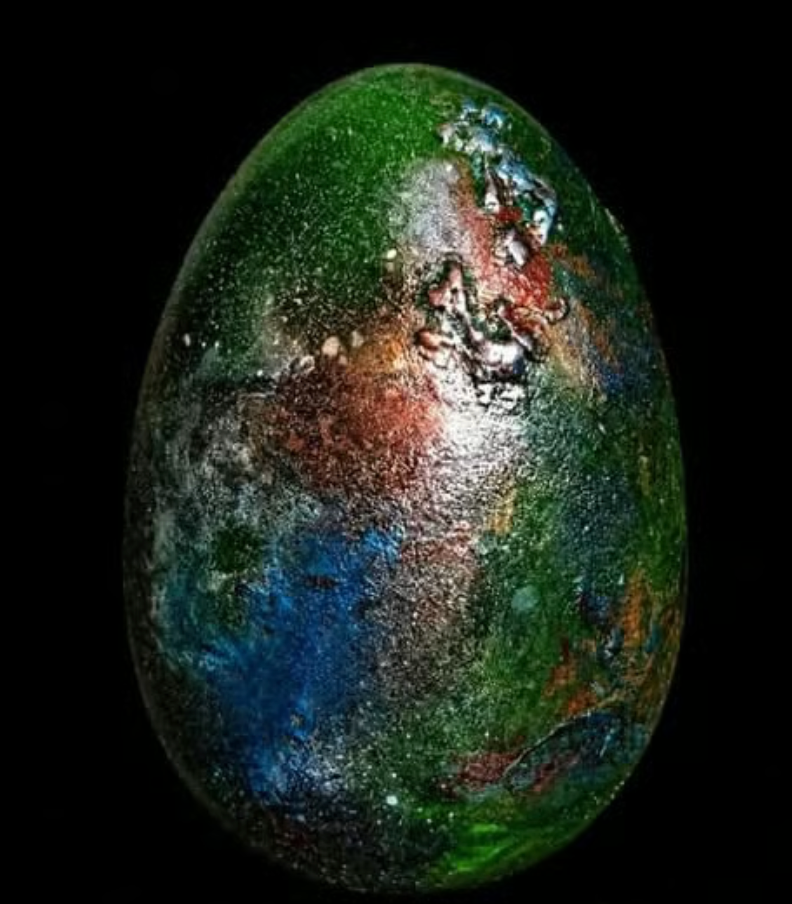 Jajka artystyczne styl Fabergé – całoroczna ozdoba (3 szt. małe)