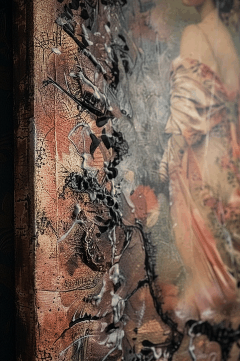 Madame Rose – Obraz Artystyczny Premium | Upcycling | Mixed Media